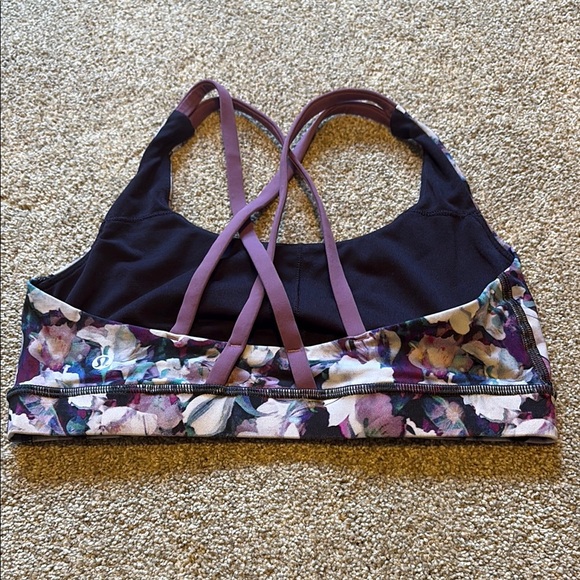 Lululemon Energy Bra - no modesty cups Floral Print Women's Sports Bra - Picture 2 of 3
